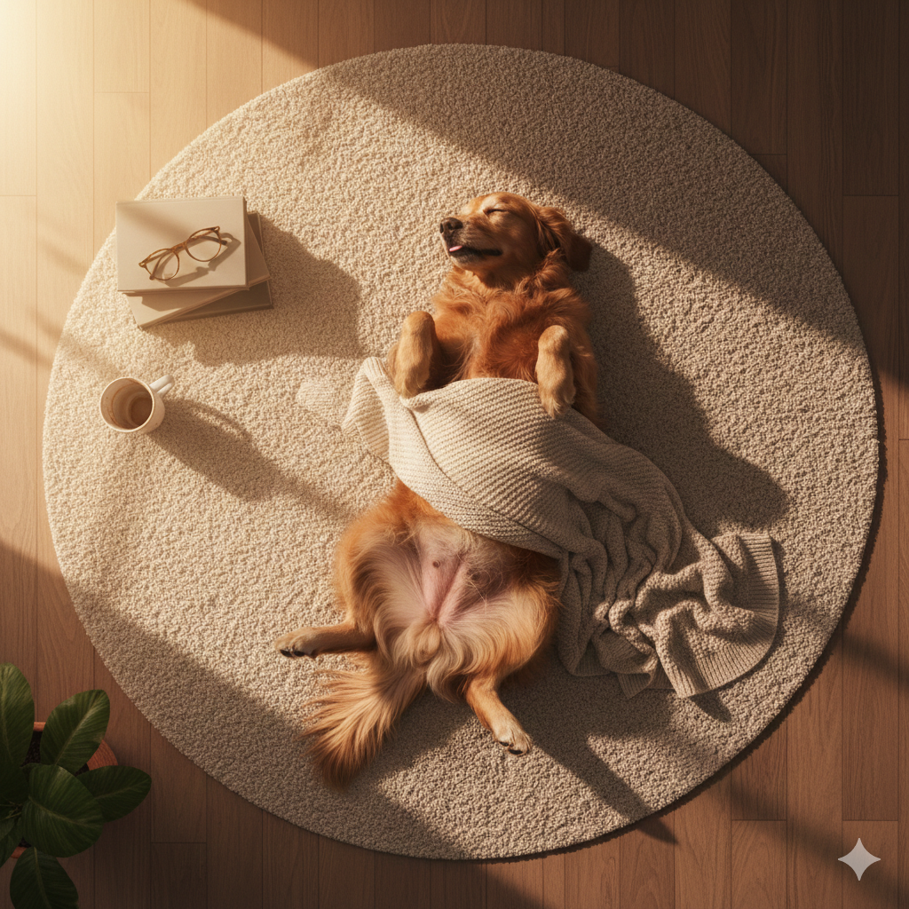 Ce que la position de sommeil de votre chien dit sur lui.