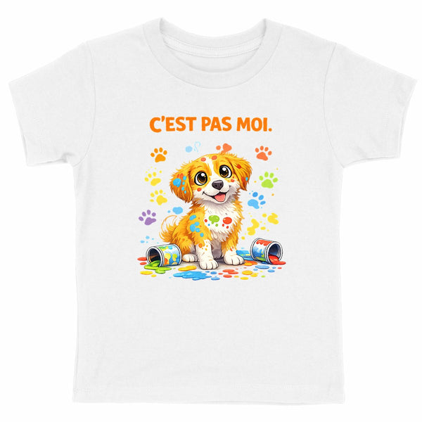 T-Shirt C'est pas moi - face_blanc
